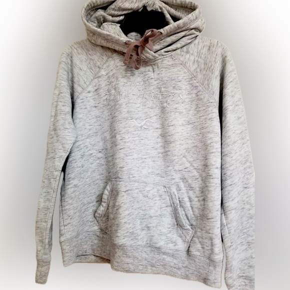 Hollister Tops - Hollister Pullover Hoodie Women’s Size Large Embroidered Logo – Heather Grey